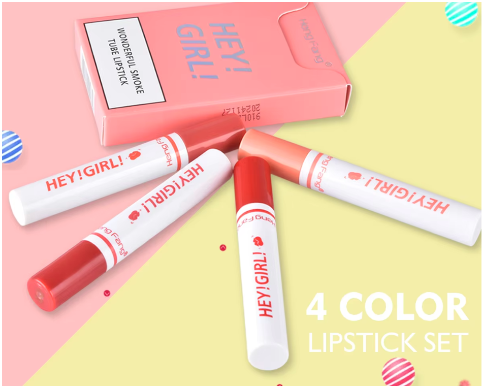 Heng Fang লিপ মেকআপ টুল Wonderful Smoke Tube Lipsticks