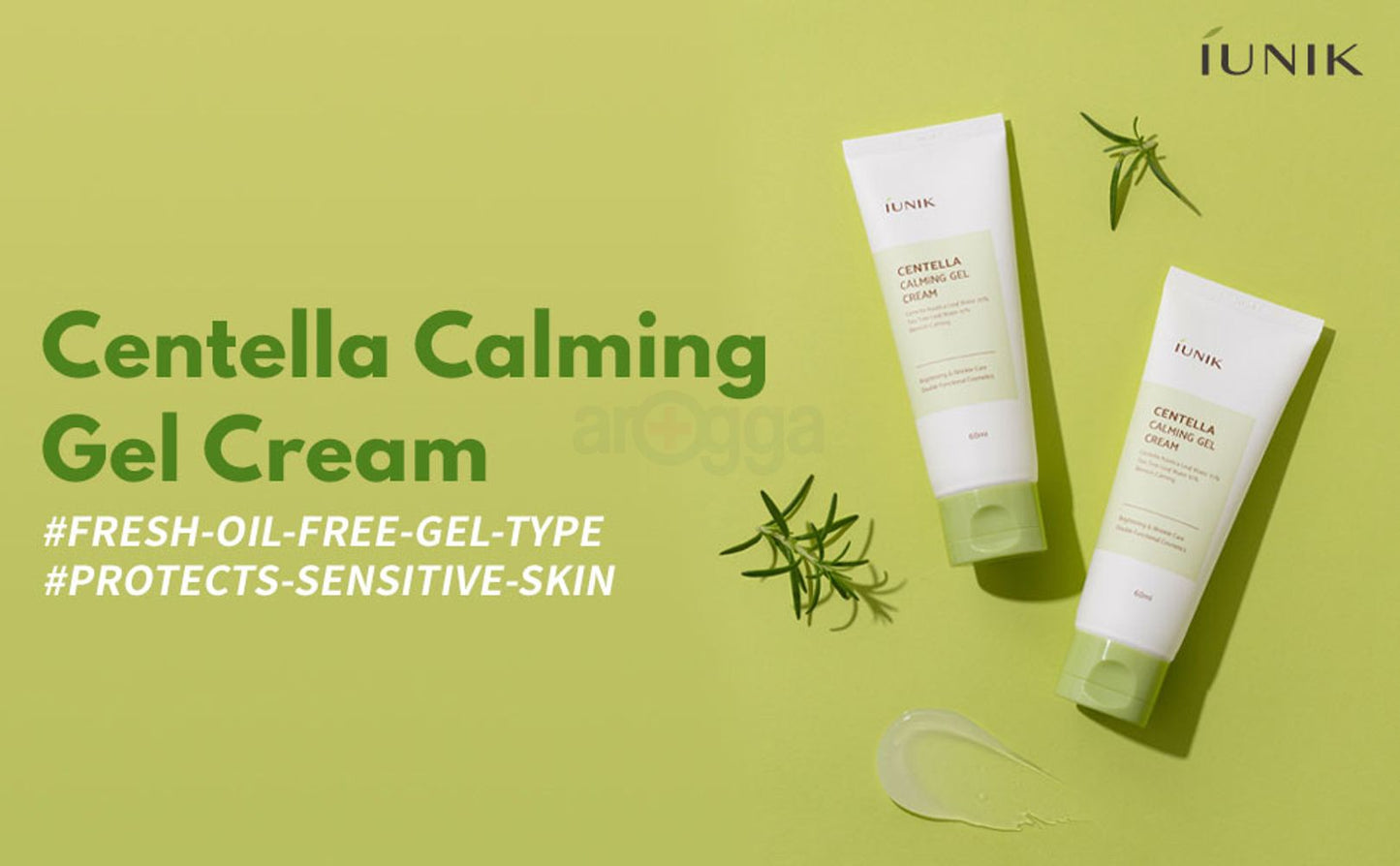 Offar-2 pcs-iUNIK Centella Calming Gel Cream