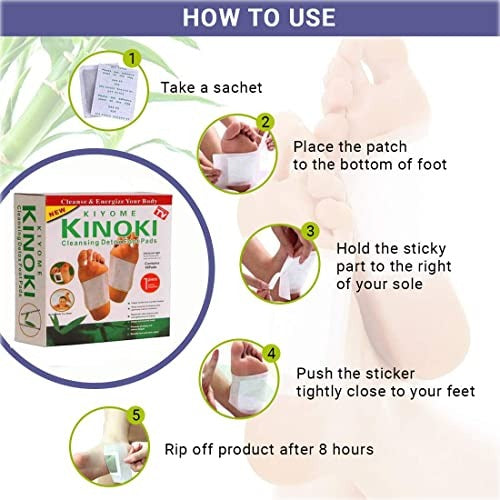đŋ10 Pads- Kiyome Kinoki Cleansing Detox Foot Pads đŋ