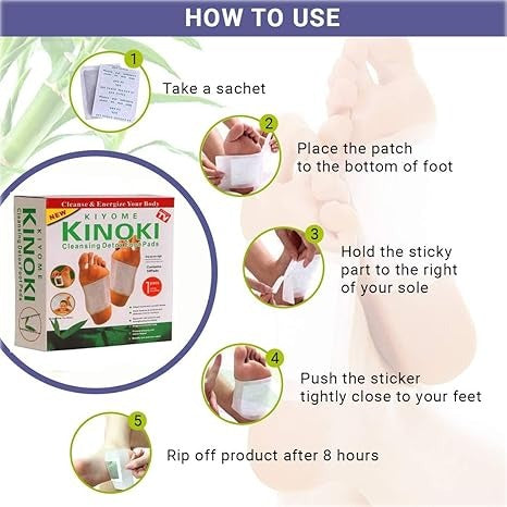 đŋ10 Pads- Kiyome Kinoki Cleansing Detox Foot Pads đŋ
