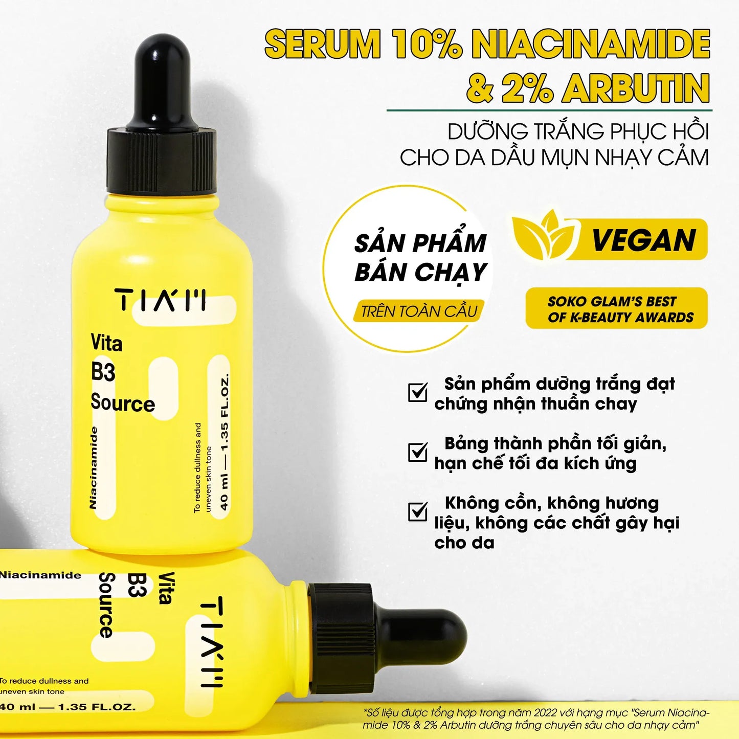10% Niacinamide + 2% Arbutin-TIAM Vita B3 Source Serum