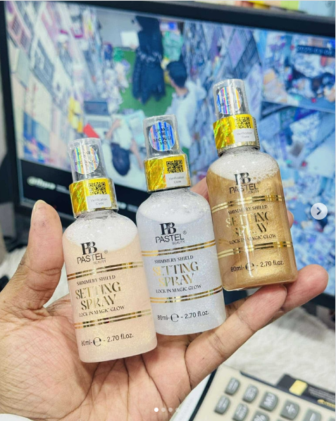 Pastel Beauty Shimmering Shield Setting Spray-𝟑 𝐂𝐨𝐥𝐨𝐫 𝐂𝐨𝐦𝐛𝐨