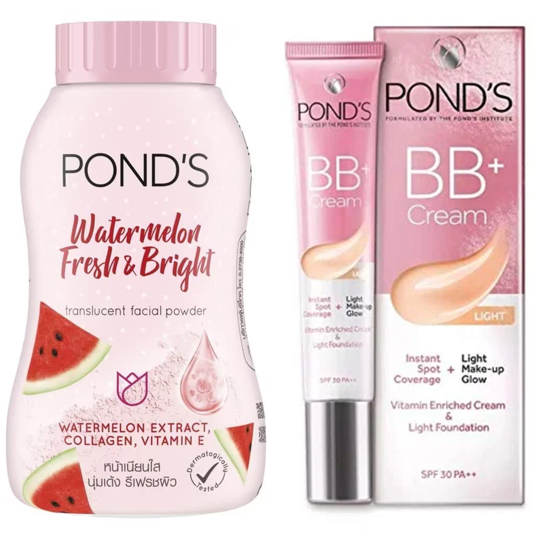 Combo-POND'S BB Cream Ivory shad+BB Powder