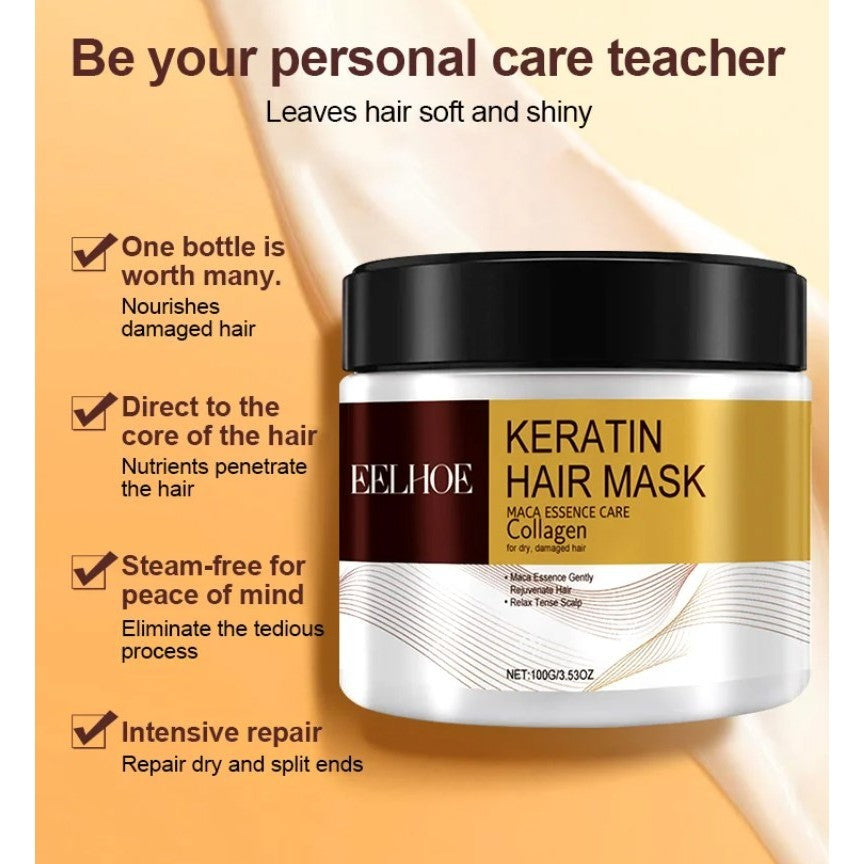 Keratin Hair Treatment Mask For Smooth & Shine Hair