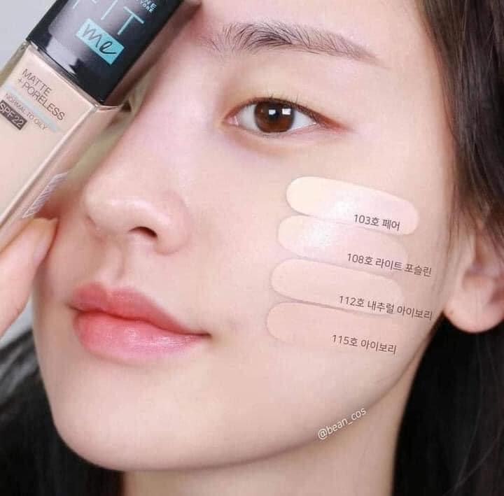 Maybelline Fit Me Matte + Poreless Liquid Foundation SPF-(112 Shed)