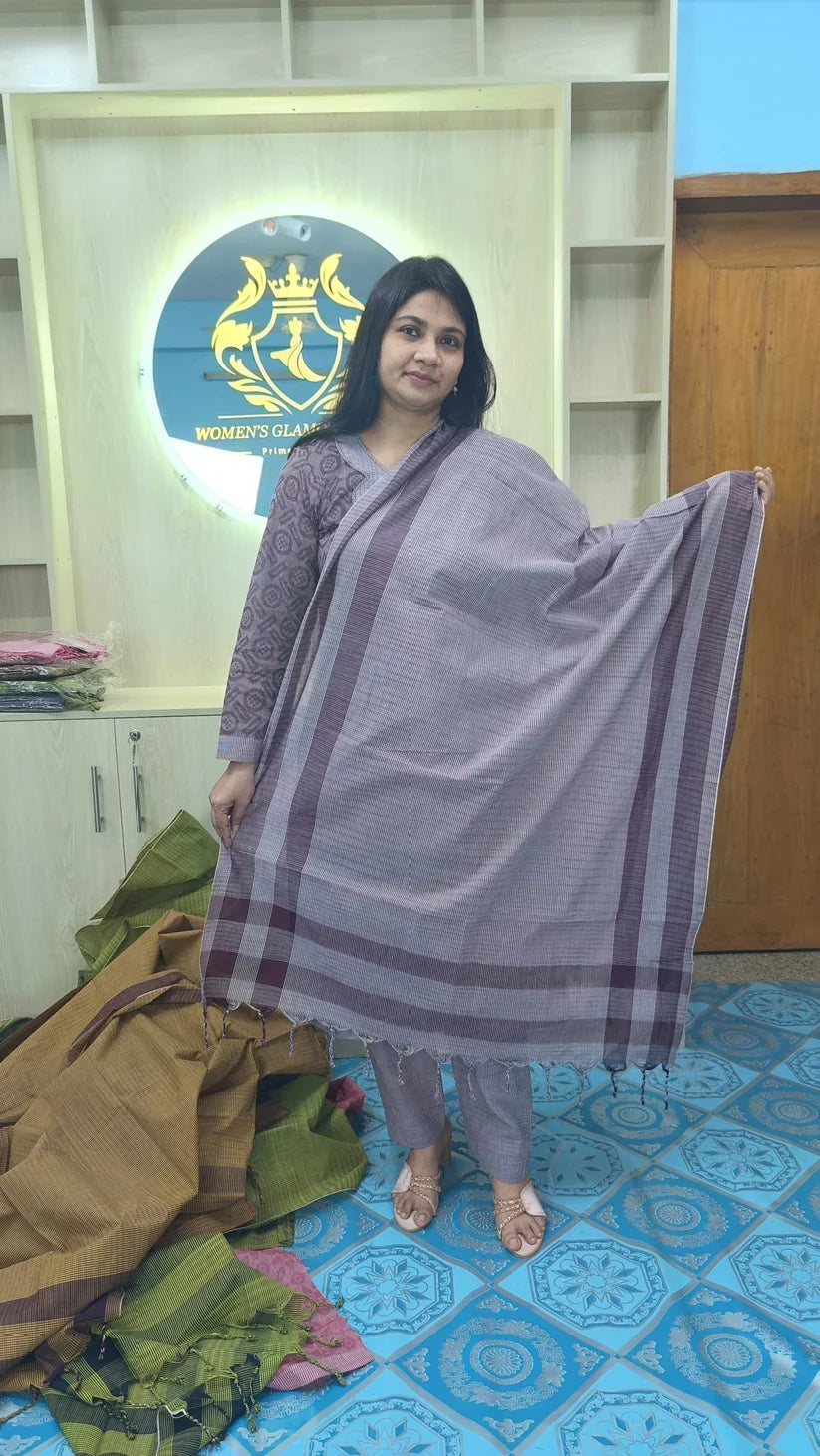 100% Cotton Jamdani Handloom Shalwar Kameez-4 Color Combo