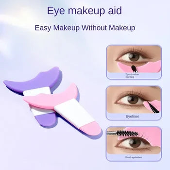 ৪ পিচ -Eyeliner Template Silicone Stencil-4pcs