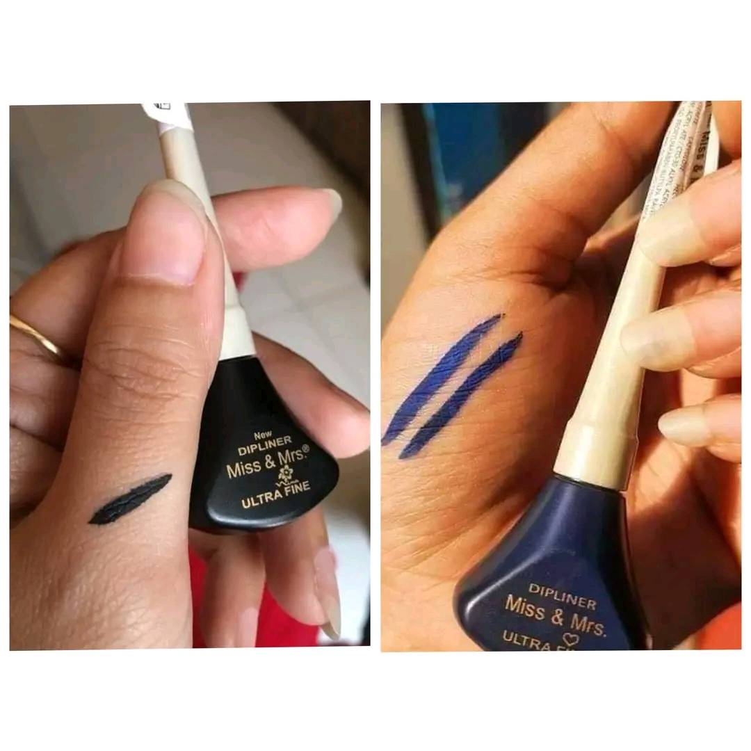 (Black+Blue Combo Color)Miss &amp; Mrs. Ultra-Fine Dipliner