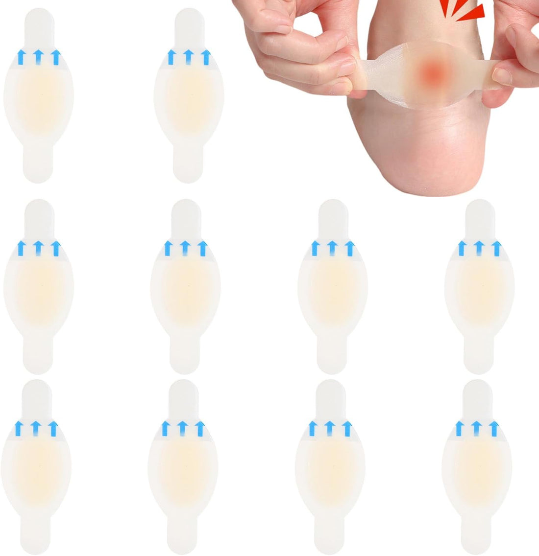 পায়ে ফোসকা বা ব্যথায় কষ্ট পাচ্ছেন?-Hydrocolloid Foot Bandages-20PCS