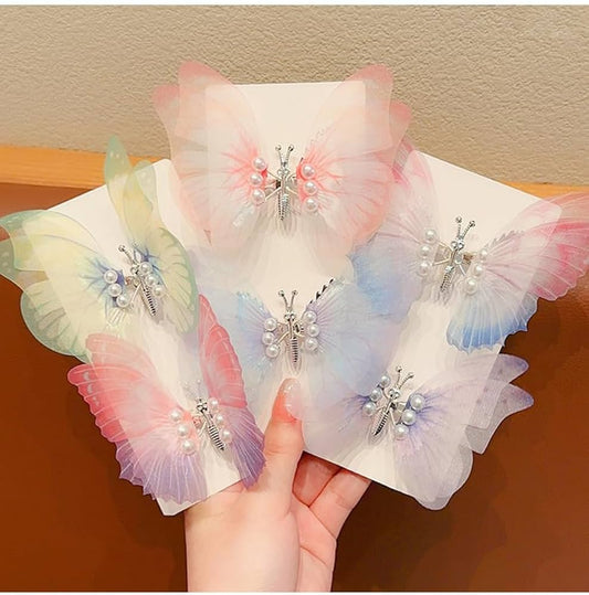 Butterfly Hair Clip-6 pcs