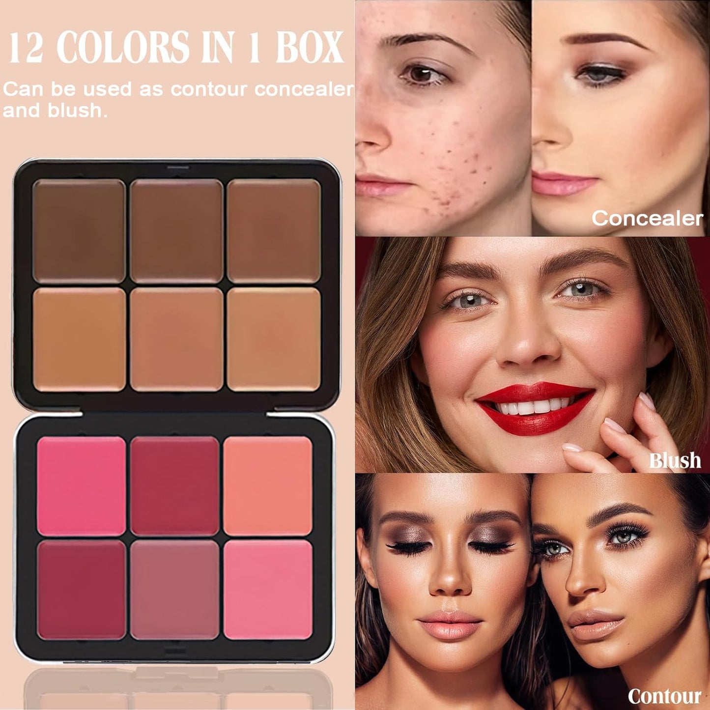 𝗖𝗿𝗲𝗮𝗺 𝗙𝗼𝘂𝗻𝗱𝗮𝘁𝗶𝗼𝗻 & 𝗕𝗹𝘂𝘀𝗵,𝗖𝗼𝗻𝘁𝗼𝘂𝗿 𝗣𝗮𝗹𝗲𝘁𝘁𝗲