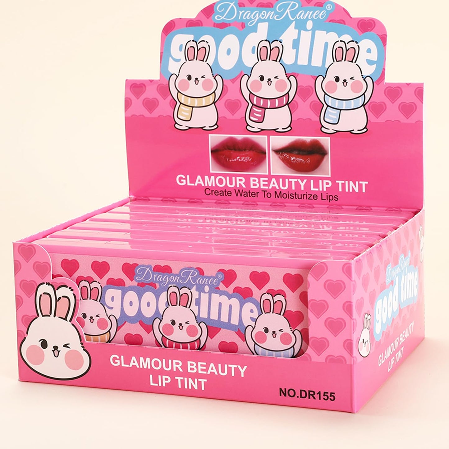 Set B-10 Colors Lip Tint Stain Set, Korean Lip Gloss