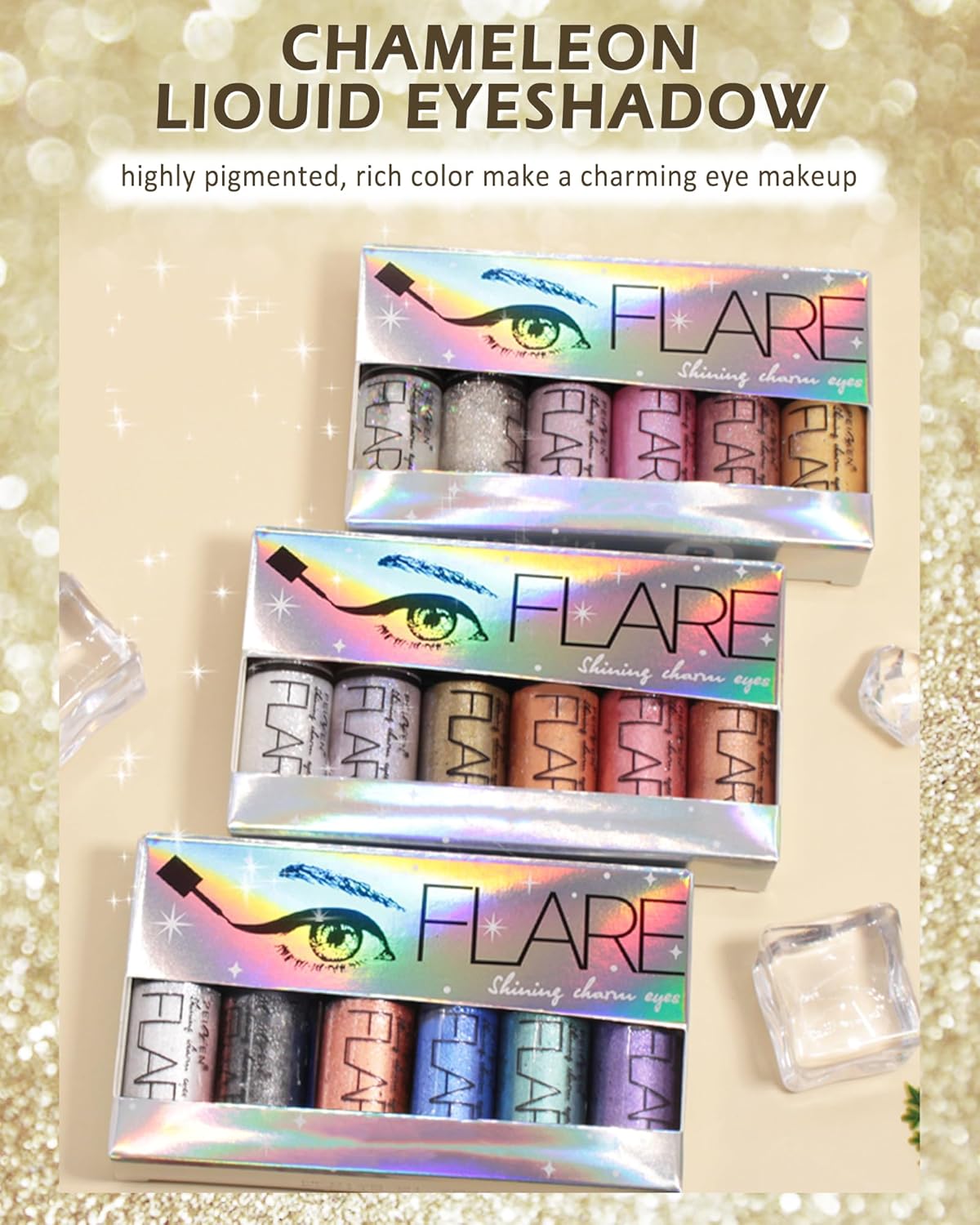 6Pcs-Diamond Glitter Liquid Eyeliner Set