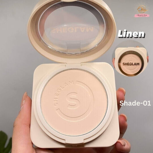 Sheglam Skin Focus Full Coverage Powder Foundation-Linen-Shade-01