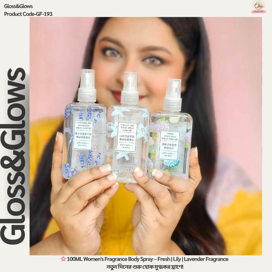 Women's Fragrance Body Spray-3 Fragrance-Combo