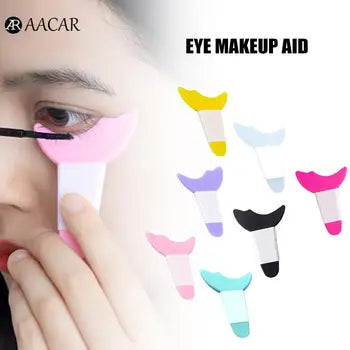 ৪ পিচ -Eyeliner Template Silicone Stencil-4pcs