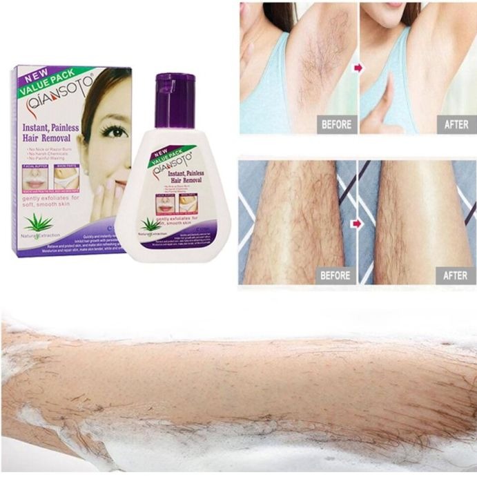 Qiansoto Instant Painless Hair Removal Cream 125 gm