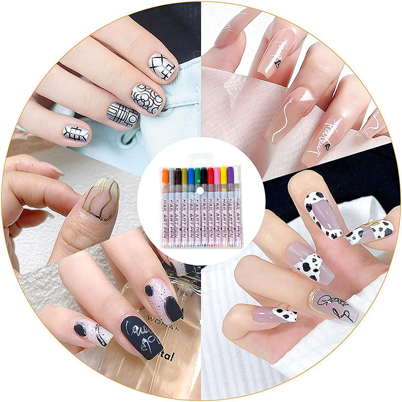 Nail Art Pen Set (Multi Color)