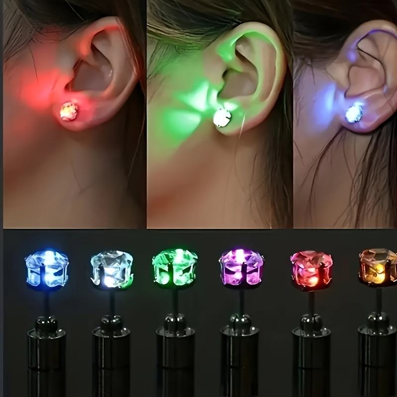 LED Light Crystal Earrings