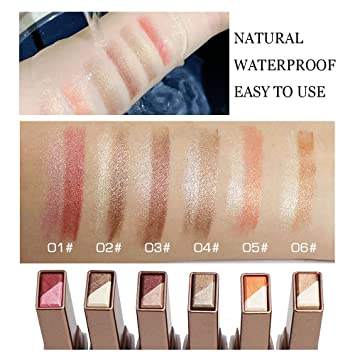 🌸✨ Double Color Glitter Eyeshadow Stick – Pink + Gold (পিঙ্ক + গোল্ড) ✨💄