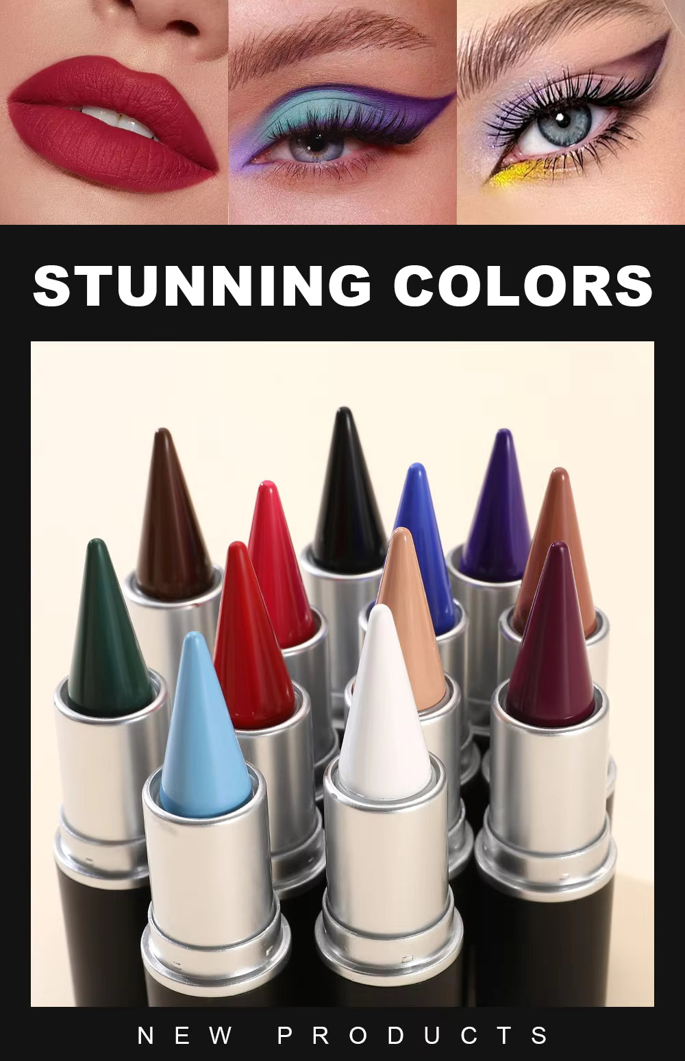 Natural Red Eyeliner & Gel Pencil-1pcs