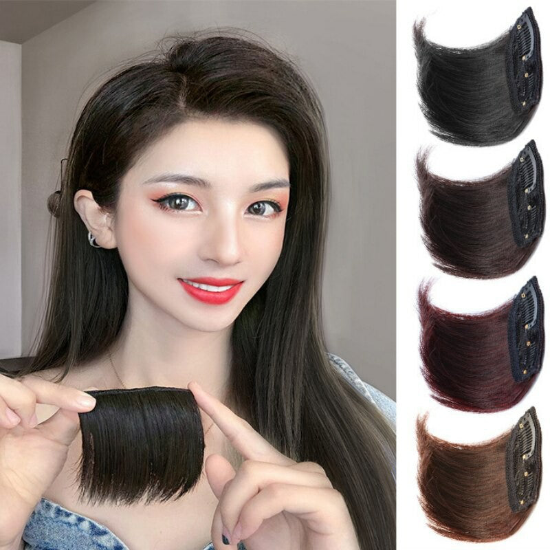 ৪ ইঞ্চি (লাইট ব্রাউন কালার) Women Fluffy Invisible Seamless Hair Pads Clip in Hair Extension Lining