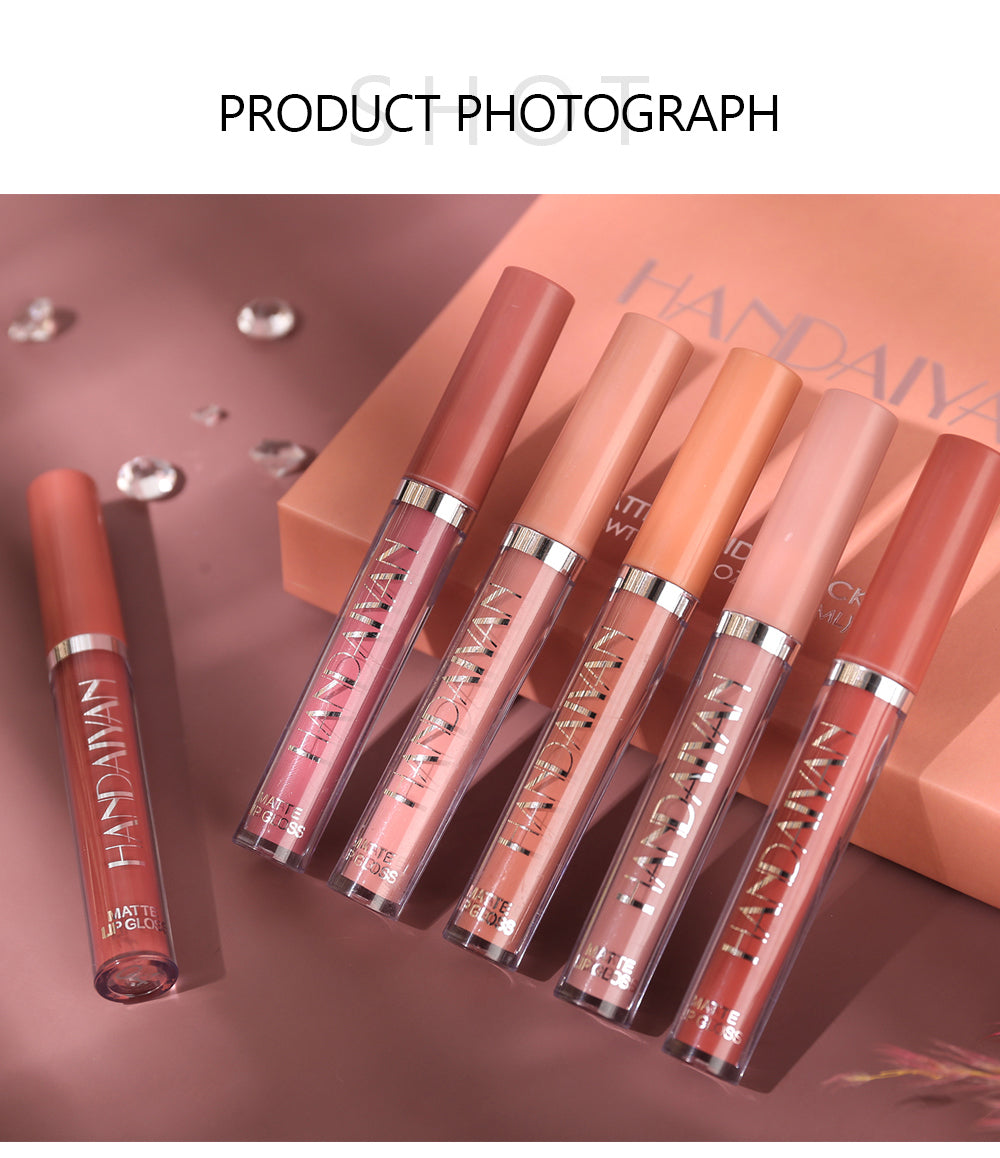 Handaiyan 6 Color Matte Liquid Lipstick