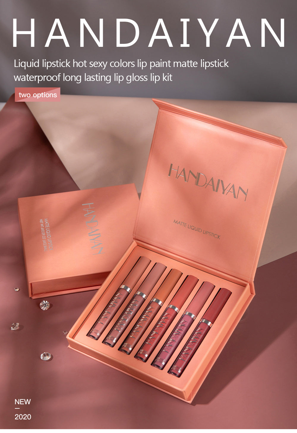 Handaiyan 6 Color Matte Liquid Lipstick