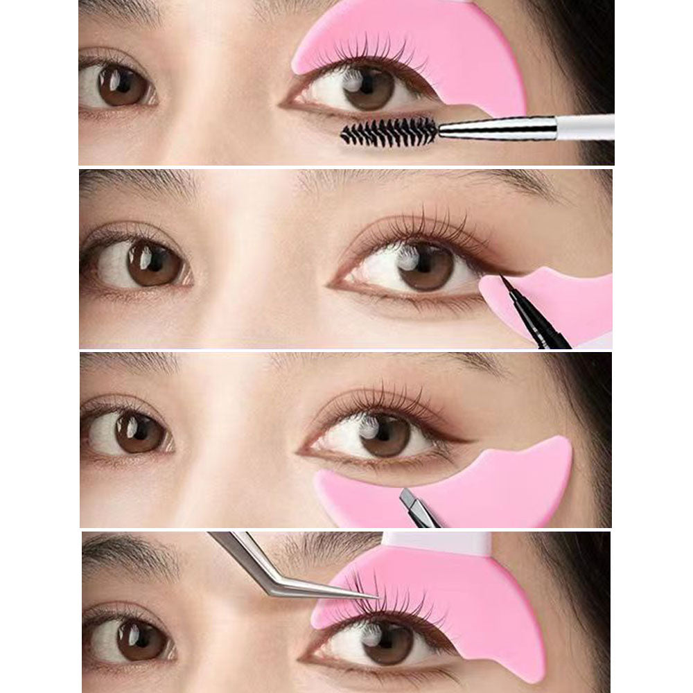 ৪ পিচ -Eyeliner Template Silicone Stencil-4pcs