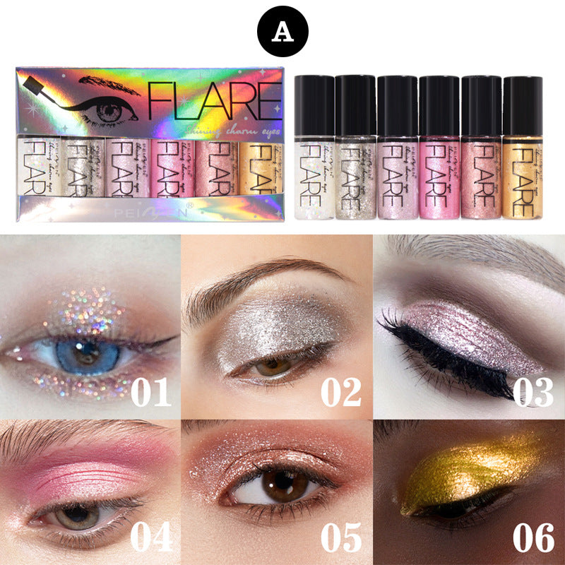 6Pcs-Diamond Glitter Liquid Eyeliner Set