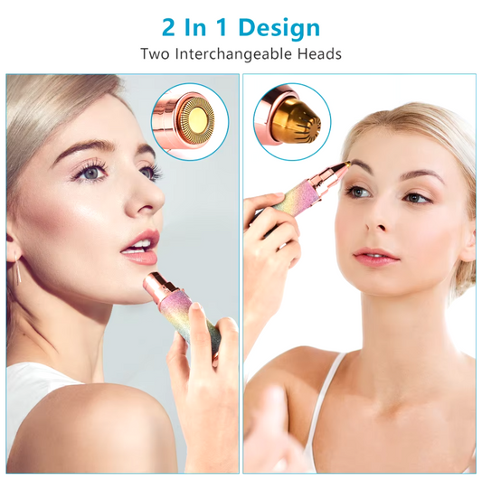 2 in 1 Rechargeable Electric Eyebrow Trimmer