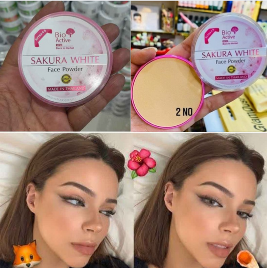 Bio Active Sakura White Face Powder-02 Natural Shade