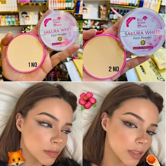 Bio Active Sakura White Face Powder-2 Shade Combo