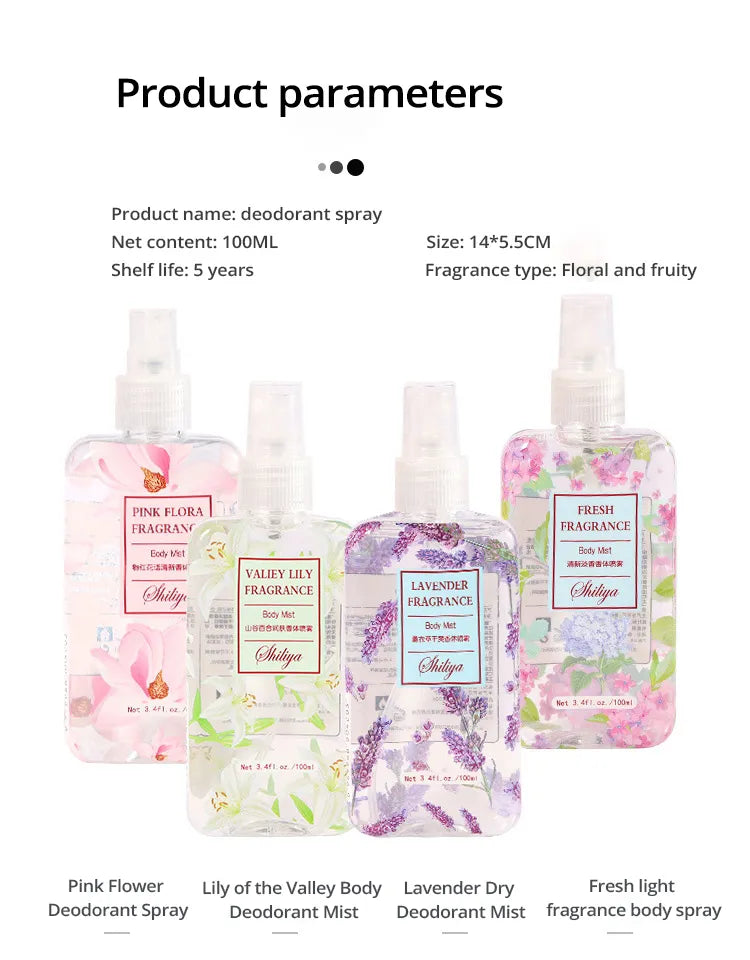 Women's Fragrance Body Spray-3 Fragrance-Combo