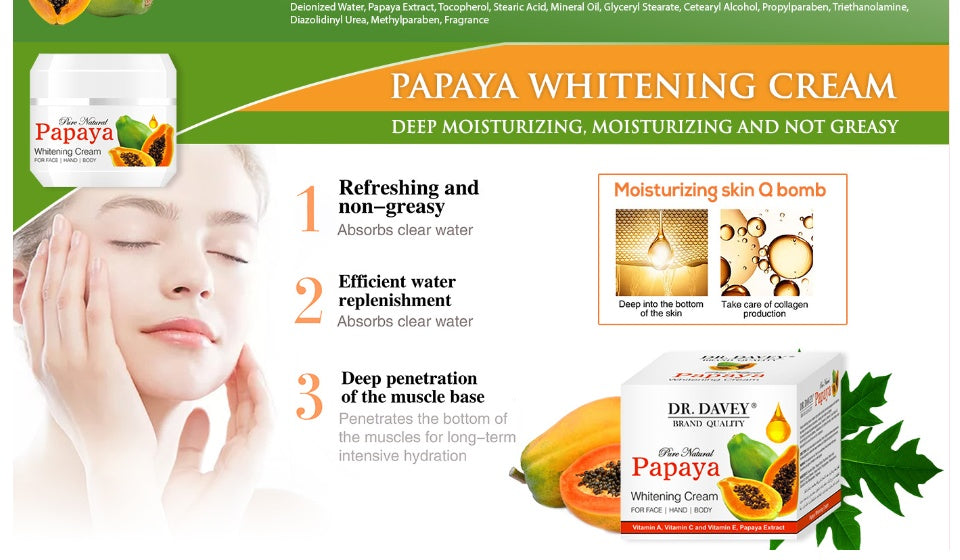 🌟৩০ বছরের মেসতা পরিষ্কার হবে-Papaya Whitening and Melasma Cream