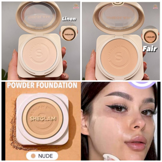 Sheglam Skin Focus Full Coverage Powder Foundation-3 Shade Combo