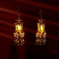 Salty Traditional Lantern Pearl Tassel Drop Earrings