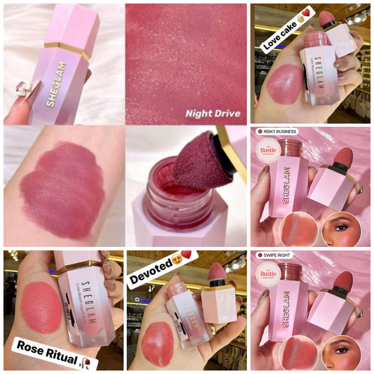 Sheglam Color Bloom Liquid blush-6 Color combo