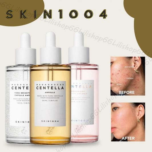 3 Pcs Combo-Korean Centella Asiatica-Code-GF-Ampoule,Tone Brightening Ampoule,Poremizing Ampoule