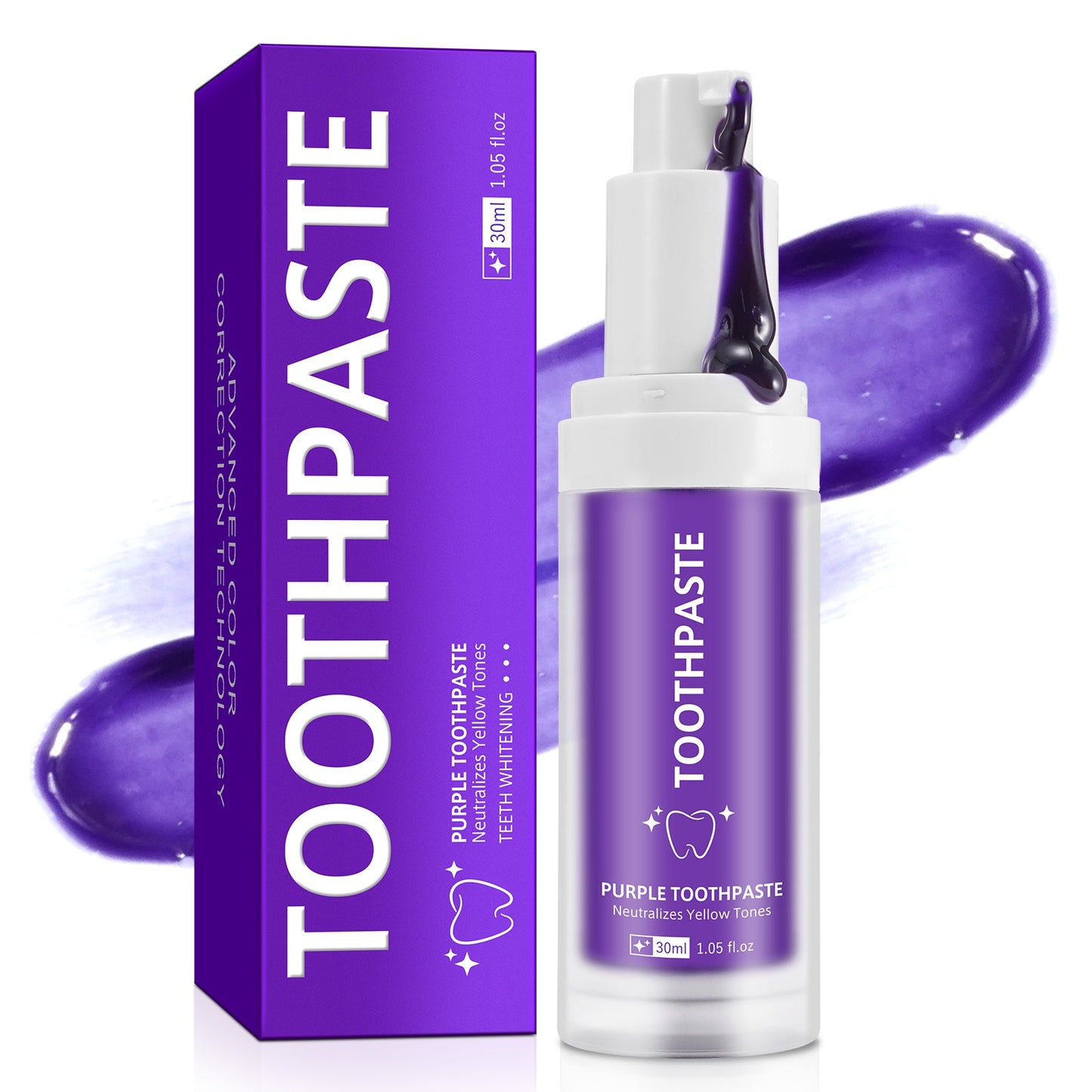 Purple Toothpaste – Teeth Whitening Colour Corrector Toothpaste