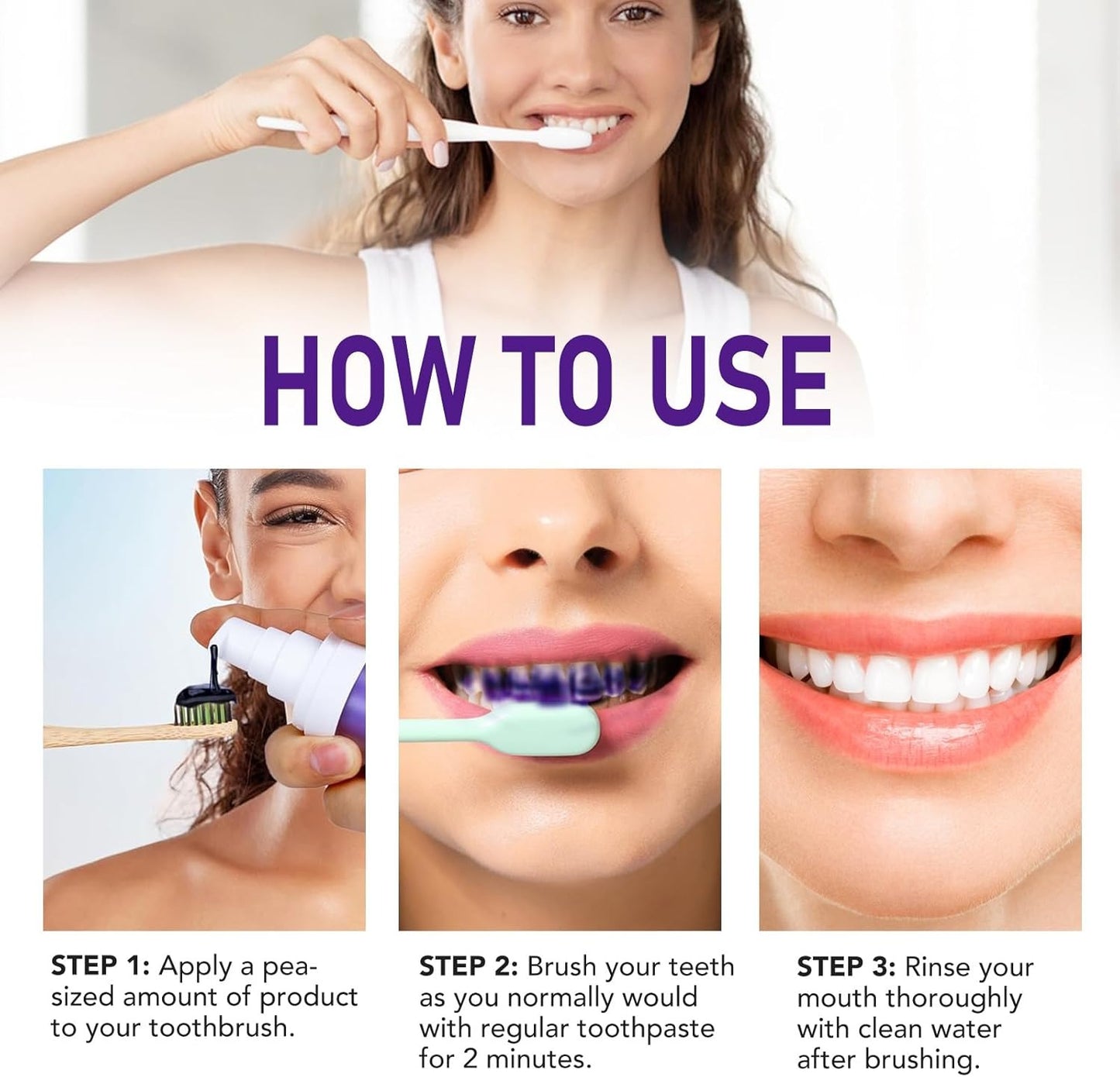 Purple Toothpaste – Teeth Whitening Colour Corrector Toothpaste
