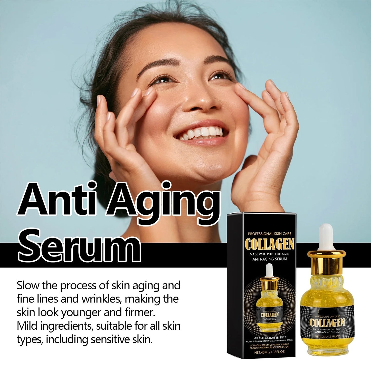 Collagen Serum for Face,Multi-Peptide Face Serum