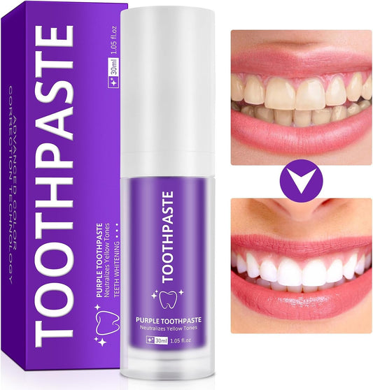 Purple Toothpaste – Teeth Whitening Colour Corrector Toothpaste