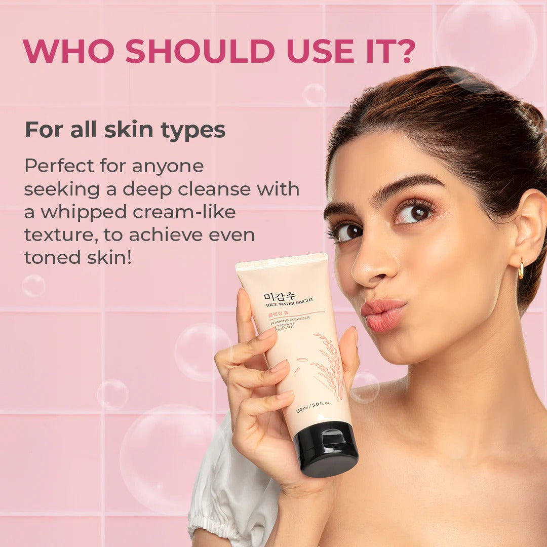 Rice Water Bright Foaming Face Wash