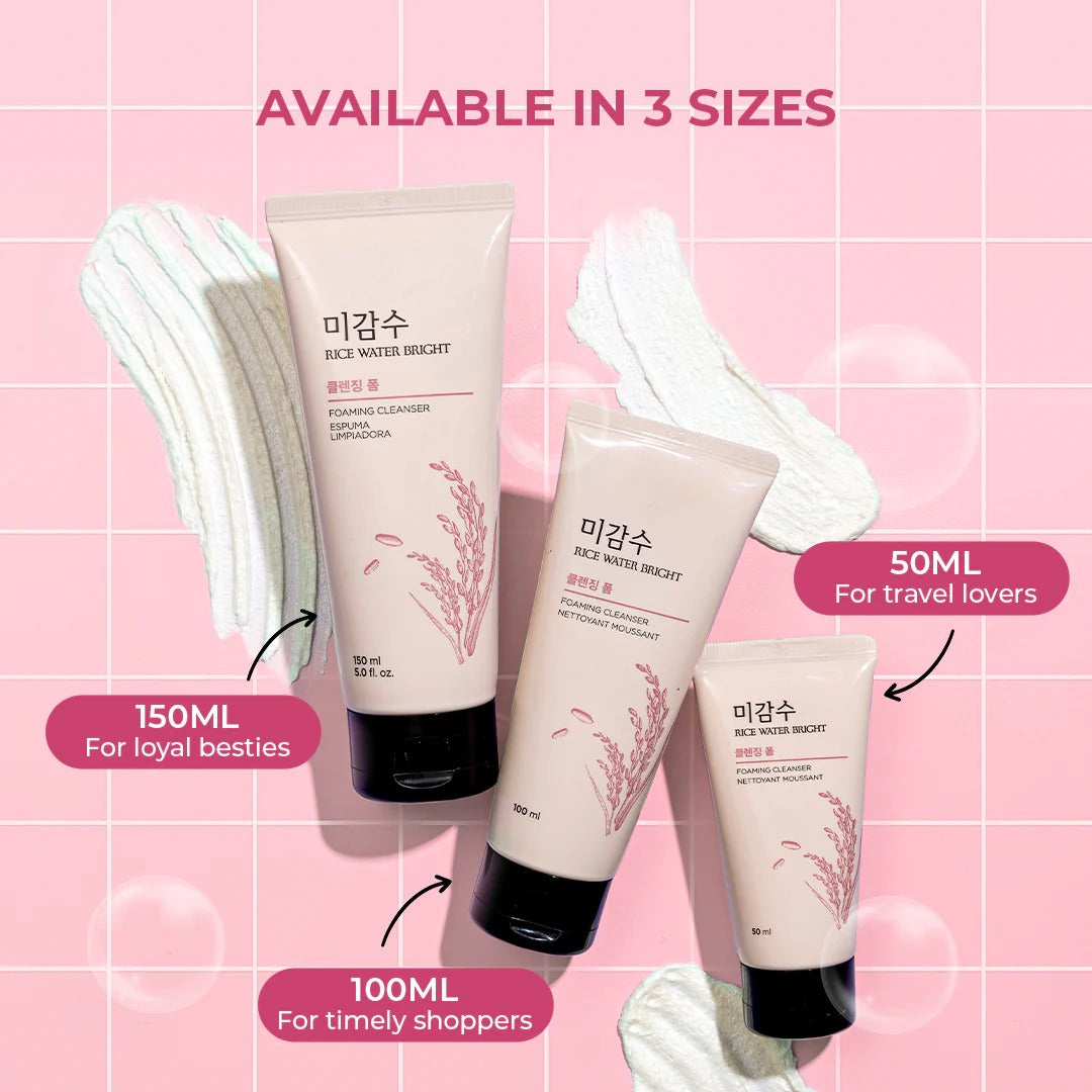 Rice Water Bright Foaming Face Wash