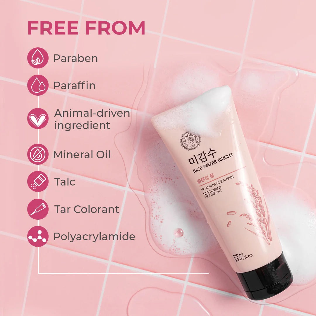Rice Water Bright Foaming Face Wash
