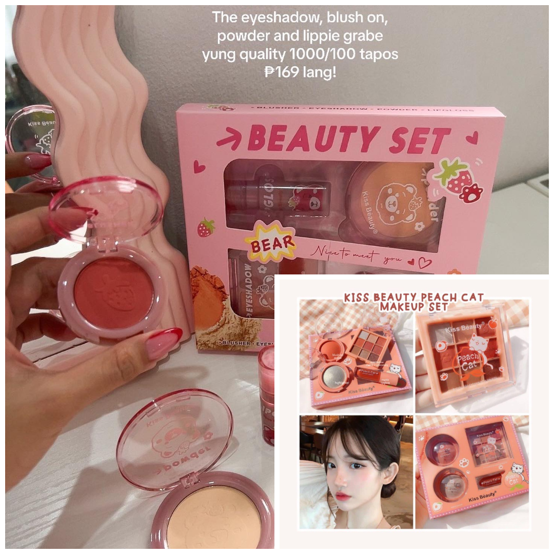 4in1 Cat Claw Makeup Set-Pink Shade