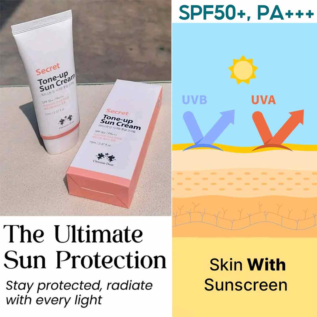 Korean  Secret Tone Up sun cream